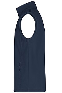 Pánská vesta James & Nicholson Promo softshell, námořní modrá, velikost S