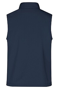 Pánska vesta James & Nicholson Promo softshell, námornícka modrá, veľkosť XXL