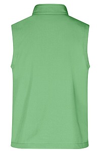 Pánská vesta James & Nicholson Promo softshell, zelená/námořní modrá, velikost M