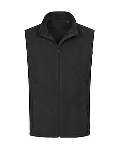 Pánska vesta STEDMAN ACTIVE FLEECE VEST MEN čierno-sivá M