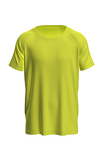 Pánske funkčné tričko STEDMAN MESH RAGLAN, žltá, veľkosť S
