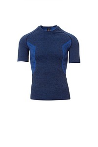 Pánské funkční tričko PAYPER THERMO PRO 160 SS, modrý melír, S/M - sportovní trička s vlastním potiskem