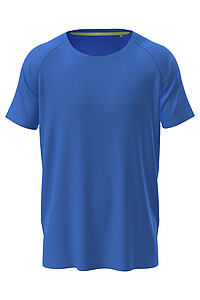 Pánské funkční tričko STEDMAN MESH RAGLAN, světle královská modrá, velikost S
