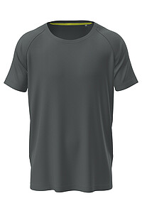 Pánské funkční tričko STEDMAN MESH RAGLAN, tmavě šedá, velikost S