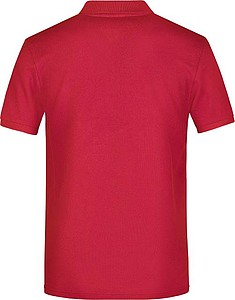 Pánské piqué polo James & Nicholson, červená, XL