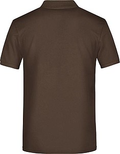 Pánské piqué polo James & Nicholson, hnědá, S