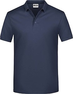 Pánské piqué polo James & Nicholson, námořní modrá, XL