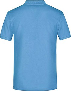 Pánské piqué polo James & Nicholson, světle modrá, 4XL