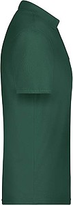Pánské piqué polo James & Nicholson, tmavě zelená, 3XL