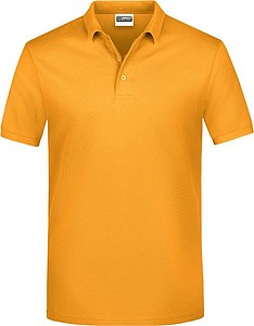 Pánské piqué polo James & Nicholson, tmavě žlutá, S