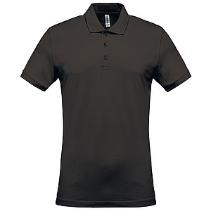Pánské polotriko KARIBAN SHORT-SLEEVED PIQUÉ POLO SHIRT, tmavě šedá, S