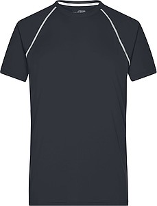 Pánské sportovní tričko James Nicholson sports T-shirt men, černá/bílá, vel. XL