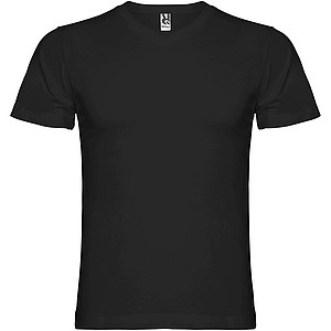 Pánské tričko s krátkým rukávem,výstřih do V, ROLY SAMOYEDO, černá, vel. XL