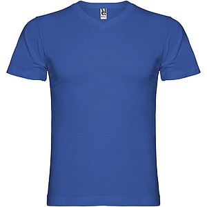 Pánské tričko s krátkým rukávem,výstřih do V, ROLY SAMOYEDO, královská modrá, vel. XL