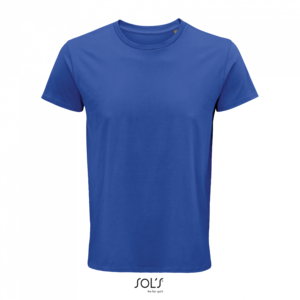 Pánské tričko SOLS CRUSADER MEN - ROUND-NECK FITTED JERSEY T-SHIRT, královská modrá, XL - ekologické reklamní předměty