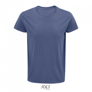 Pánské tričko SOLS CRUSADER MEN - ROUND-NECK FITTED JERSEY T-SHIRT, riflová, XS