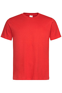 Pánské tričko STEDMAN CLASSIC-T ORGANIC MEN z bio bavlny, červená, L - firemní trička s potiskem