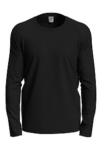 Pánske tričko STEDMAN COMFORT LONG SLEEVE, čierna, L