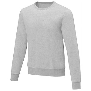 Pánský svetr s kruhovým výstřihem Elevate ZENON, světle šedý melír, vel. XS