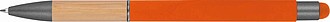 PAREON Propiska s bambusovým úchopem, modrá náplň, oranžová