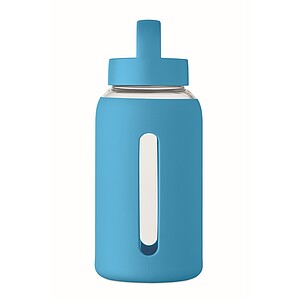 PARLA Fľaša z borosilikátového skla 600 ml, tyrkysová