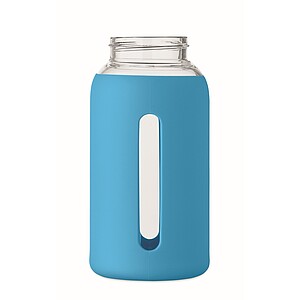 PARLA Fľaša z borosilikátového skla 600 ml, tyrkysová