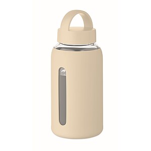 PARLA Láhev z borosilikátového skla 600 ml, béžová