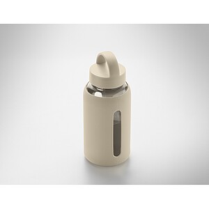 PARLA Láhev z borosilikátového skla 600 ml, béžová