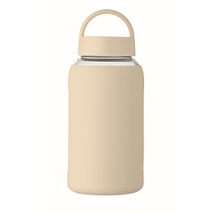 PARLA Láhev z borosilikátového skla 600 ml, béžová