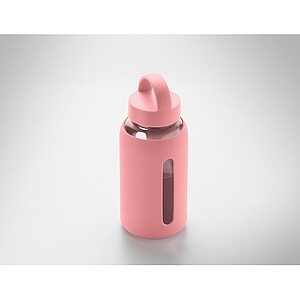 PARLA Láhev z borosilikátového skla 600 ml, jemně růžová