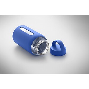 PARLA Láhev z borosilikátového skla 600 ml, královská modrá