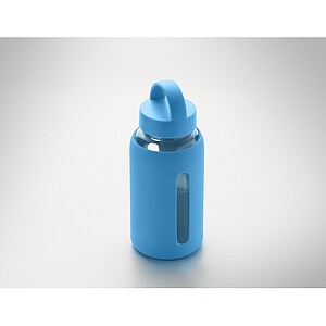 PARLA Láhev z borosilikátového skla 600 ml, tyrkysová
