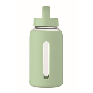 PARLA Láhev z borosilikátového skla 600 ml, zelená