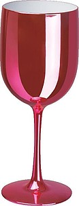PÁRTY Plastový pohár na víno, 460 ml, lesklá ružová
