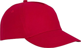 Päťpanelová bavlnená šiltovka Feniks, červená