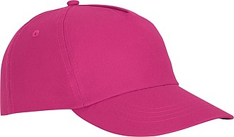 Päťpanelová bavlnená šiltovka Feniks, fuchsiová