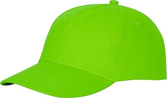Päťpanelová bavlnená šiltovka Feniks, jasne zelená