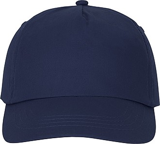 Päťpanelová bavlnená šiltovka Feniks, námornícka modrá