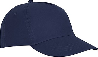 Päťpanelová bavlnená šiltovka Feniks, námornícka modrá