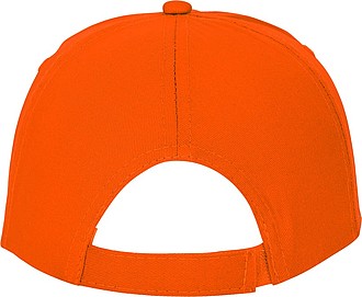 Päťpanelová bavlnená šiltovka Feniks, oranžová