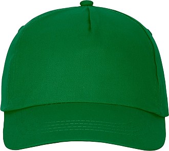 Päťpanelová bavlnená šiltovka Feniks, tmavozelená