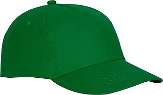 Päťpanelová bavlnená šiltovka Feniks, tmavozelená