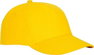 Päťpanelová bavlnená šiltovka Feniks, žltá
