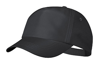 Päťpanelová šiltovka z RPET, čierna