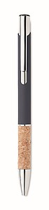 Pero s modrou náplňou a korkovým úchopom, modré