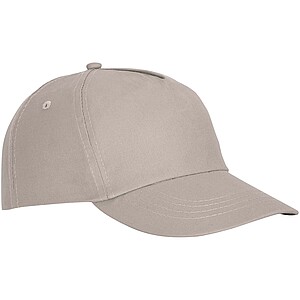 Pětipanelová bavlněná kšiltovka, béžová