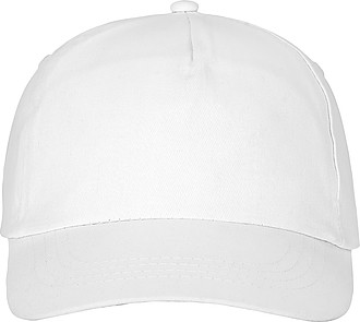 Pětipanelová bavlněná kšiltovka Feniks, bílá