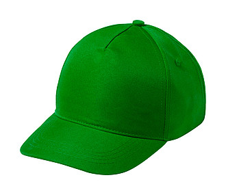 Pětipanelová kšiltovka se suchým zipem, zelená
