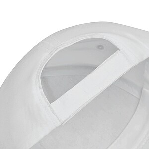 Pětipanelová kšiltovka z polyesteru, bílá