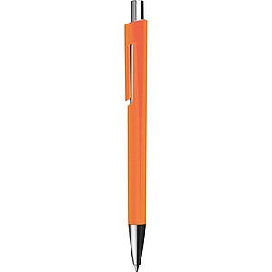 PEXO Propiska se stříbrnými detaily, modrá náplň, oranžová